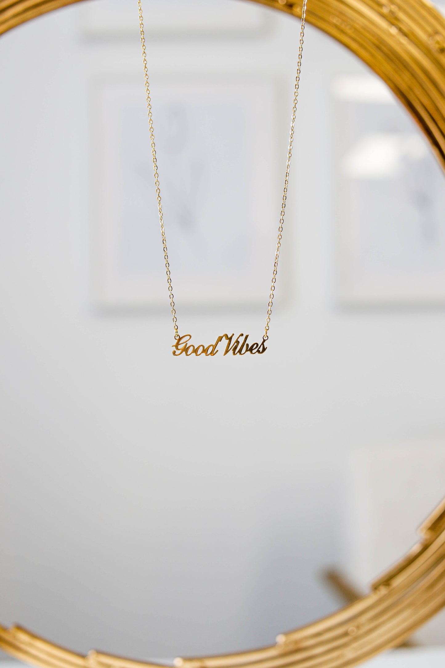 Gold Plated Personalized Nameplate Necklaces
