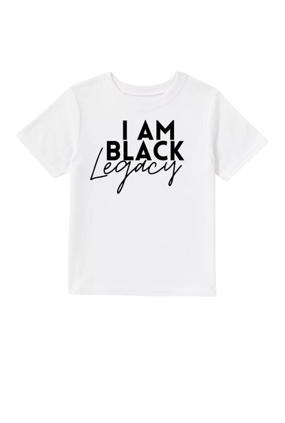 Kids Black Legacy Classic Unisex T-Shirts