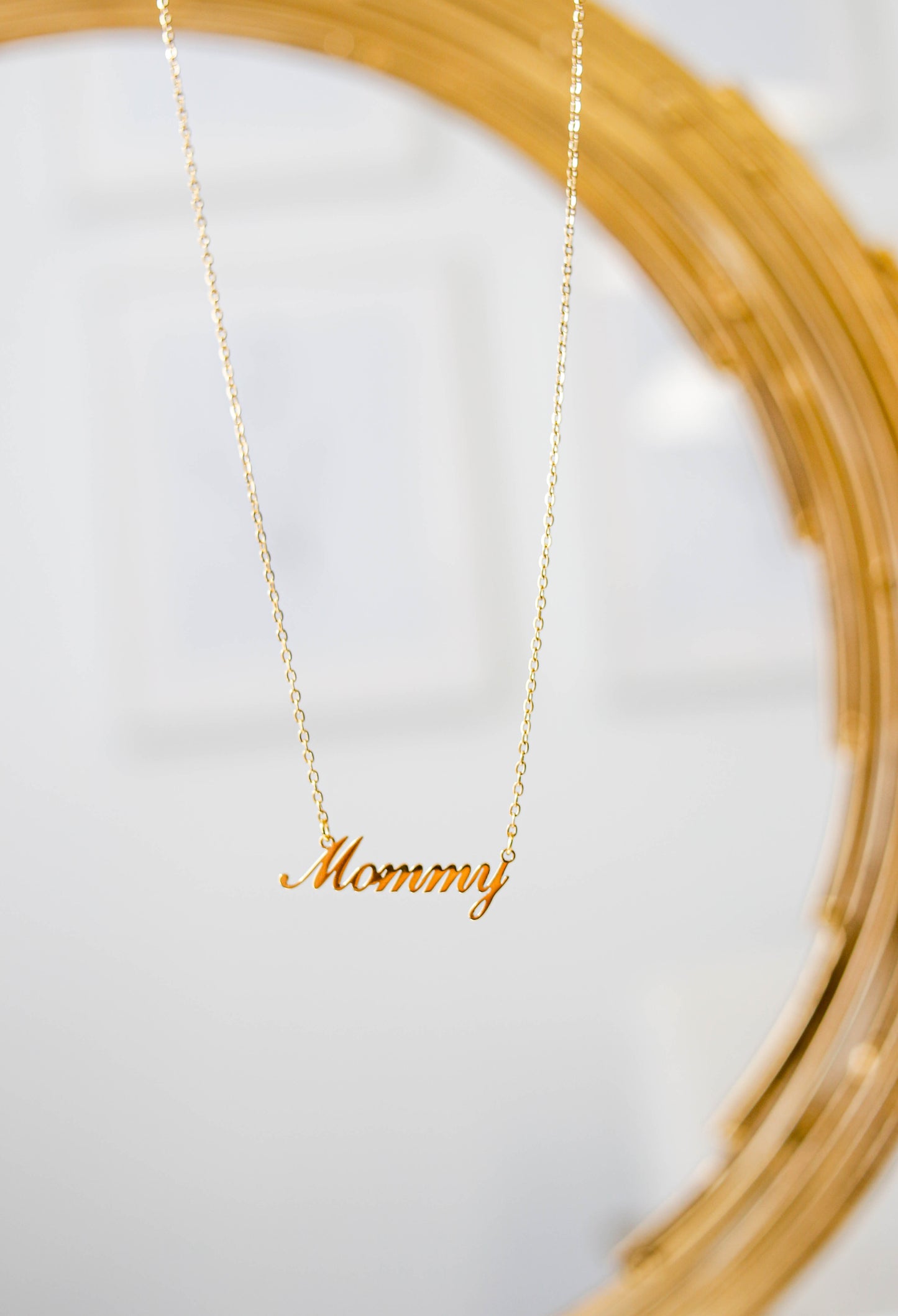 Gold Plated Personalized Nameplate Necklaces